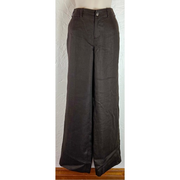 Lauren Ralph Lauren Women's Sanderson Linen Trouser Pants Workwear Office,size 6 - Picture 4 of 9